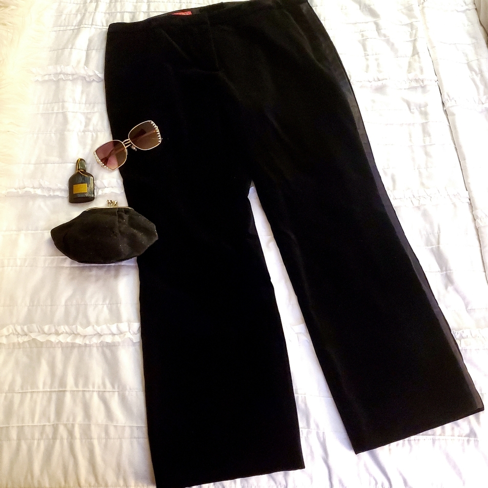 Escada zipper velvet pant without the stuff around it